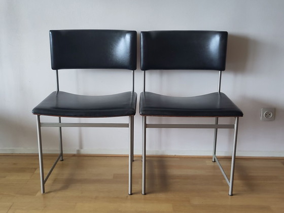 2x Pastoe Sedia da pranzo SM 08 Cees Braakman – Sedie da pranzo, Metallo, Plastica (photo 2 of 15)