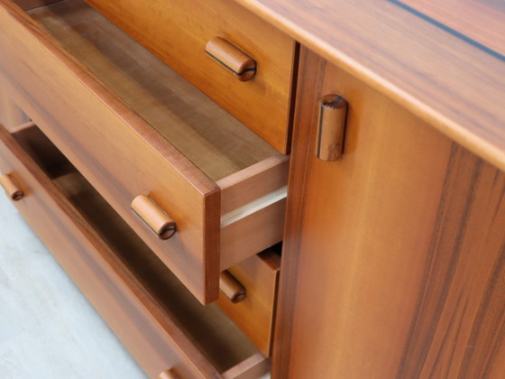 Image 1 of Italiaans design uit de jaren 70, brutalistisch-modernistisch geometrisch dressoir