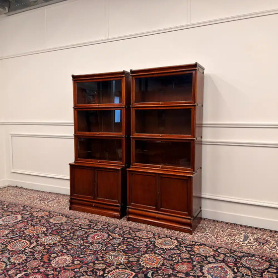 Acquistare un set di librerie inglesi originali Globe Wernicke? - Ampia scelta!, Ottone, Legno, Marrone (foto 3 di 15)