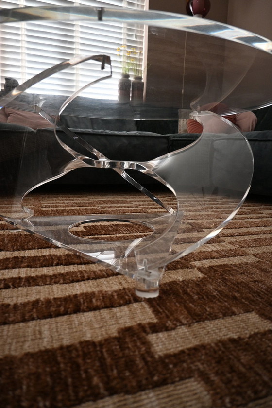 Plexiglass Coffee table, propeller. Style of Knut Hesterberg – Vintage (photo 2 of 13)