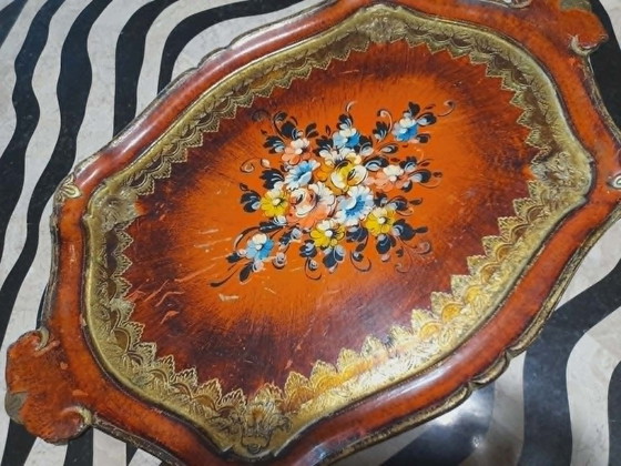 Image 1 of vintage Florentine tray
