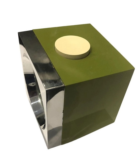 Image 1 of Vintage Kaiser Alarm Clock – Space Age – West Germany – Green Chrome – 1970s