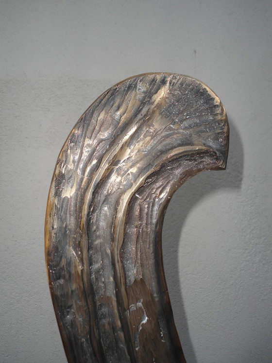 Abstrakt bronzen skulptuur – Beeldhouwkunst, Metaal (photo 10 of 14)