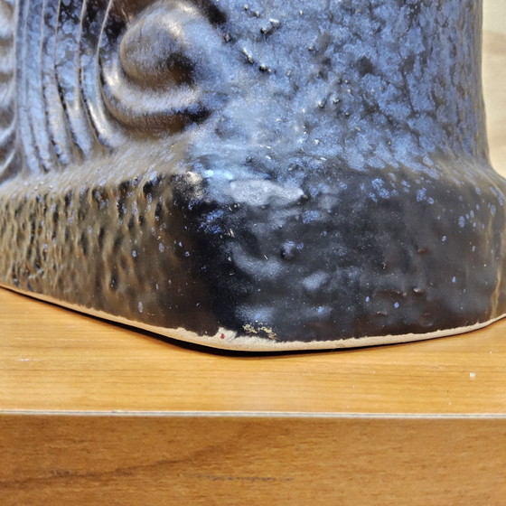 Image 1 of Large Vintage Dümler & Breiden Fat Lava vase 680/46 – West Germany vase (XXL cobalt blue vase)
