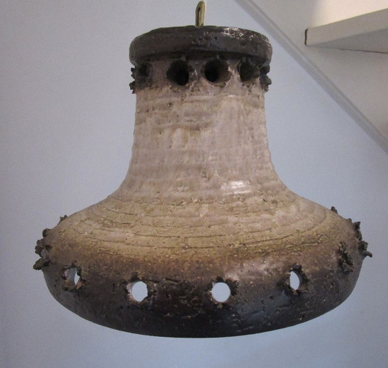 Vintage Danish ceramic pendant lamp from the 1970s (photo 14 of 17)