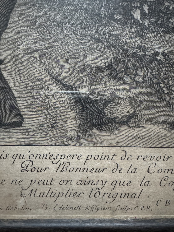 Image 1 of 18th century engraving by Crispin