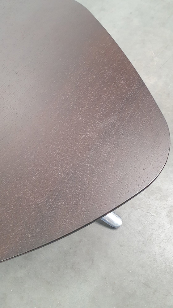 Image 1 of Kei BULO design coffee table organic, dark brown oak veneered