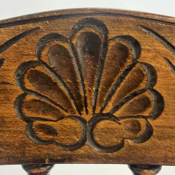 Antique Edwardian ‘pressed back’ rocking chair – Wood (photo 10 of 14)