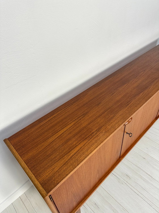 Image 1 of 1960s Vintage Large Minimalistic Mid-Century Teak Sideboard