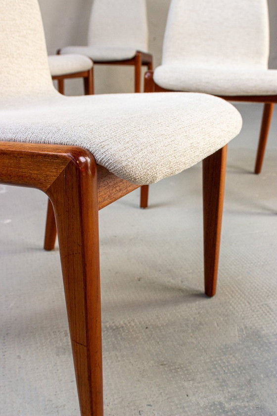 Image 1 of 4 teakhouten stoelen