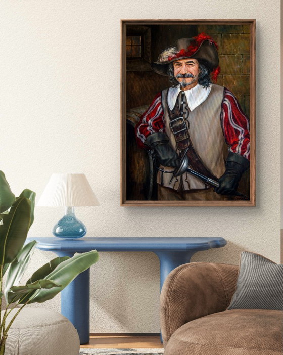 Original Oil Painting The Evening Ceases To Be Languid - Based On A. Dumas's "The Three Musketeers" (photo 3 of 7)