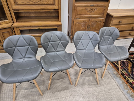 Vintage Scandinavian Chairs – almhult, Eetkamerstoelen, Metal, Wood (photo 6 of 9)