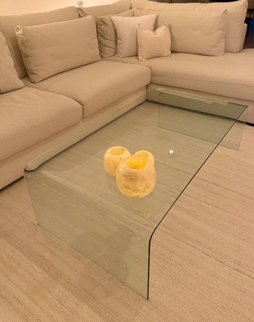 Glass table 129x68x36