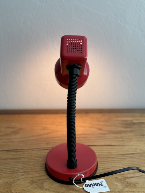 Image 1 of Desk lamp vintage 80s red
