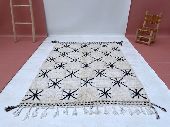 Image 1 of Tapis Beni Ouarain en laine authentique 200cmx150cm