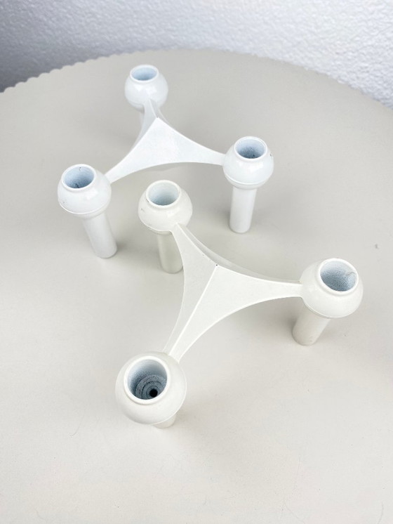 Image 1 of 2 candelabros modulares blancos Stoff Nagel
