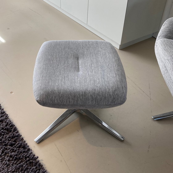 Image 1 of Poltrona reclinabile Leolux Caruzzo con pouf