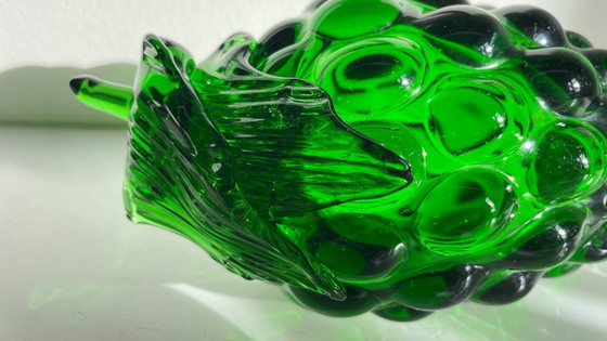 Image 1 of Vintage groene glazen druiventros