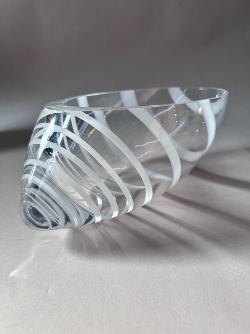 Murano design bowl / shell shape – spiral – V. Nason & C. Italy