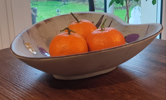 Image 1 of Westdeutscher Keramikteller im Stil der Mid-Century Modern (MCM), Freiform, 1950er/60er Jahre