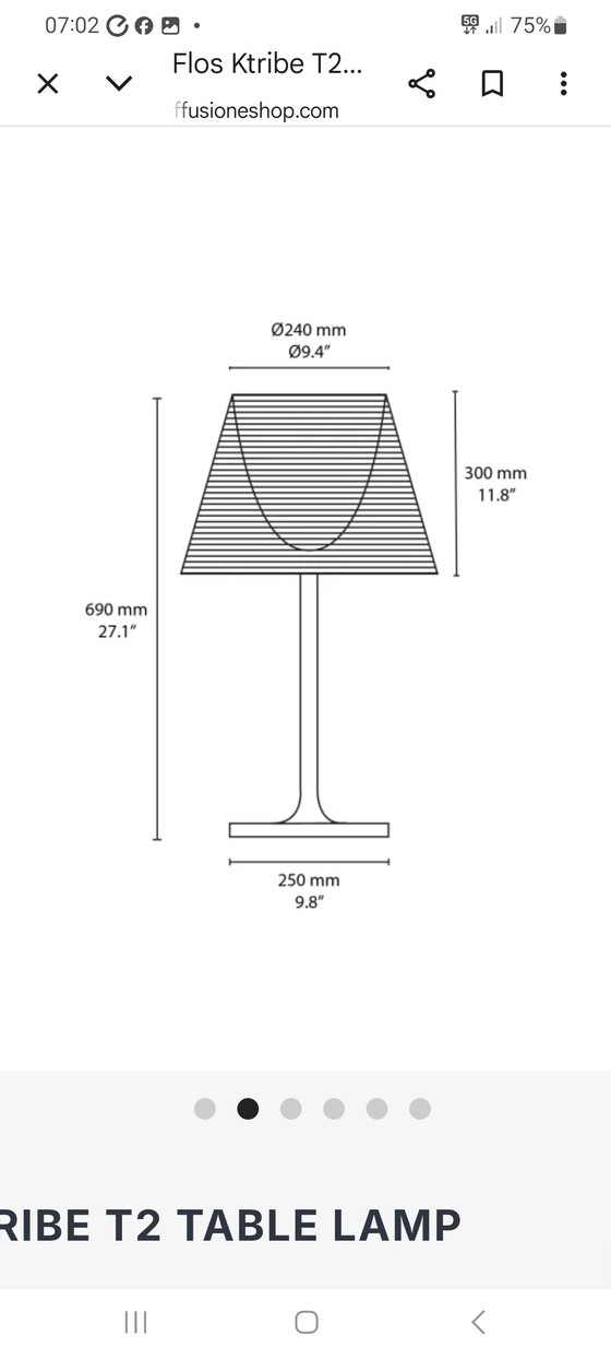 Flos Ktribe T1 Philippe Starck Zilver Uitvoering – Tafellampen, Metal, Plastic (photo 9 of 10)