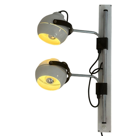 Image 1 of Vintage - Double wall lamp - Eyeball / spots - fully adjustable - White
