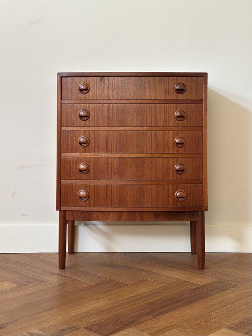 Vintage Design ladekast Kai Kristiansen hout jaren 50/60/70