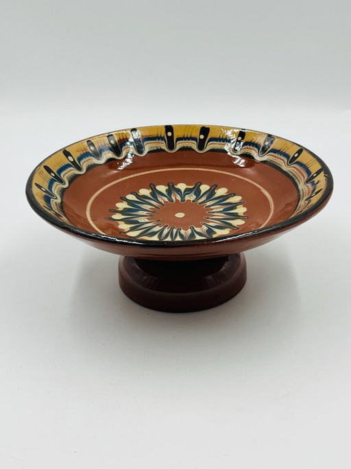 Troyan ceramic footed bowl from Bulgaria