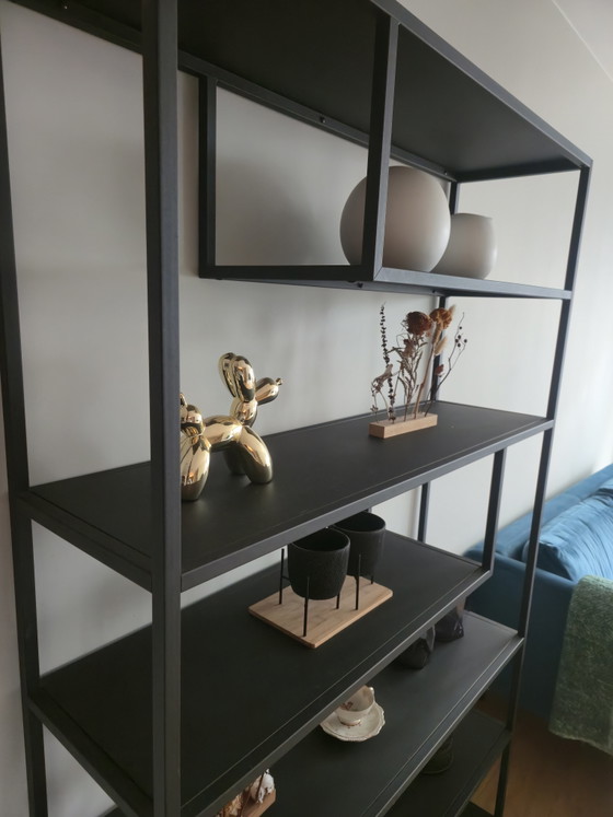 WOOOD Teun XL – Armoire à compartiments, noire – Bibliothèques, Metal (photo 3 of 5)
