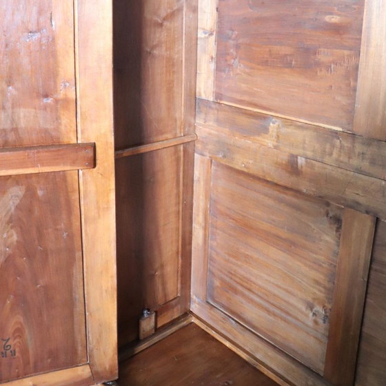 Antique Wardrobe in Solid Walnut, Restored, Italy Mid 19th Century – Wood (photo 10 of 21)