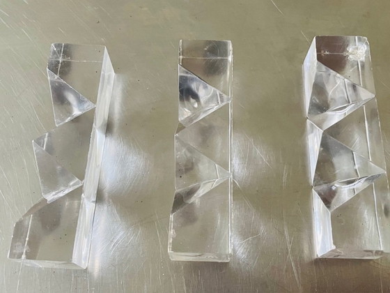 Image 1 of Vintage, vetro acrilico, puzzle di diamanti, anni '70 circa