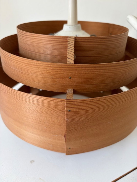 Image 1 of Translandia DK – Pine Veneer Pendant Lamp, Denmark 1960s/70s