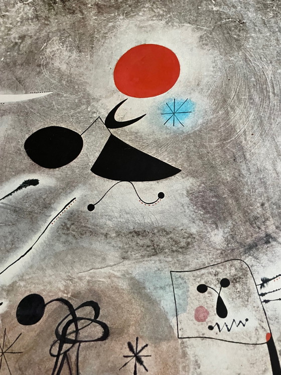 Image 1 of Joan Miró (1893-1983), Donna e uccelli davanti al sole, pubblicato da Artistic Picture Publishing Co