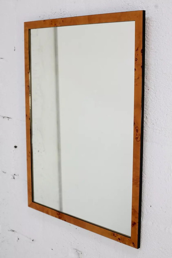 Image 1 of Miroir en "Loupe" de Bois