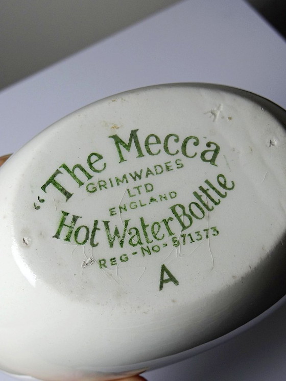 Antike Wärmflasche, The Mecca Grimwades England, Steingut, ca. 1910-1920 – Grimwades Ltd, Dekorative Objekte (photo 10 of 10)