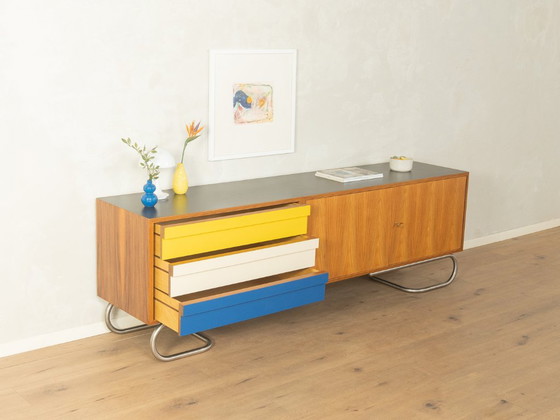Exklusives Mid-Century Sideboard – Metal, Wood (photo 4 of 11)