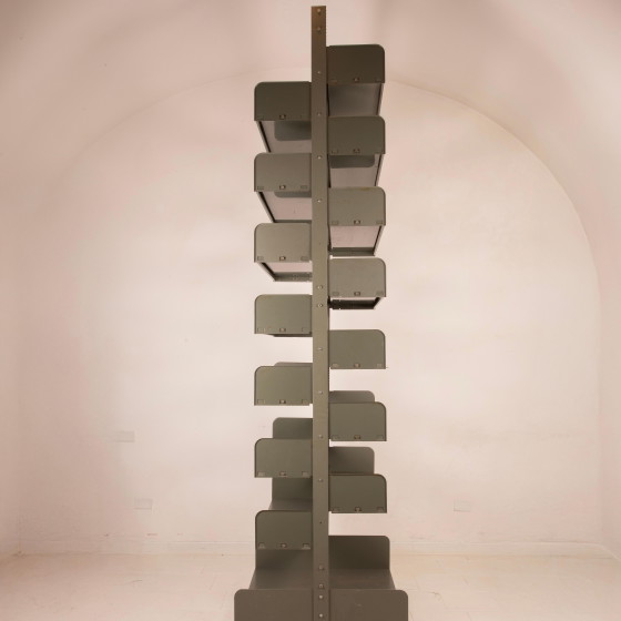 Lips Vago Mid Century Congresso Système d'Étagères Métalliques 1960 – Bibliothèques, polished steel (photo 11 of 26)
