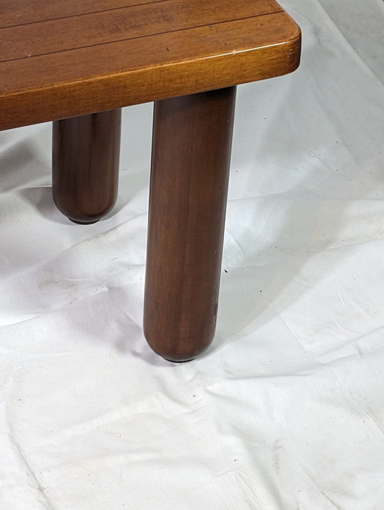 Image 1 of Italian Japandi walnut and ebony Bench, 60s 