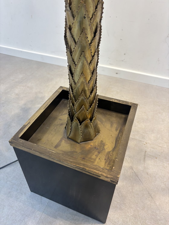Image 1 of Maison Jansen Palm Tree Floor Lamp