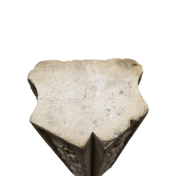 Image 1 of Antiek marmeren ornament met snijwerk, 19e eeuw