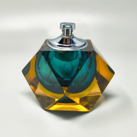 Image 1 of Briquet de table en verre de Murano Sommerso des années 1960, par Flavio Poli pour Seguso