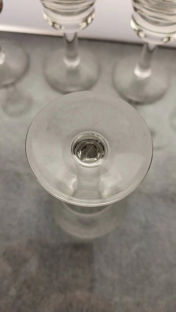 6 bistro liqueur glasses 1920s-30s – Glass & Decanter, Crystal, Vintage (photo 4 of 6)