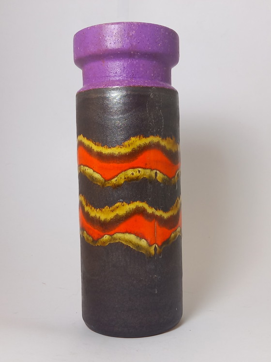 Fat Lava Vase Purple Orange – Ceramic (photo 3 of 8)