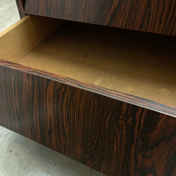 Image 1 of Mid Century Modern Danish style rosewood effect retro sideboard with drawers, 1960s