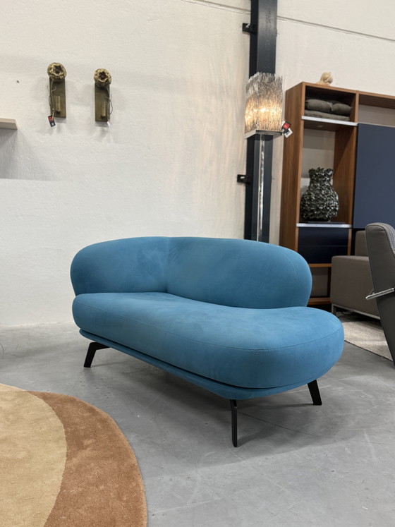 Image 1 of Leolux Flint Chaise Longue Blauw Alcantara