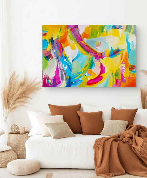 Acrylic painting #rainbowXL 100x150cm