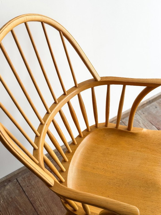 Image 1 of Fauteuil CH 18A en Chêne par Frits Henningsen pour Carl Hansen