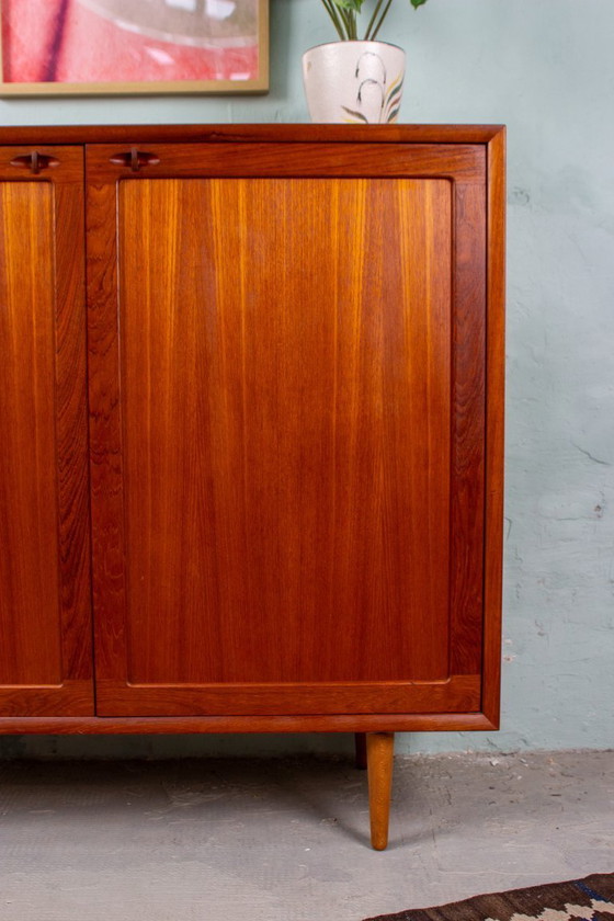 Image 1 of Vintage teak cabinet, highboard, chest of drawers, sideboard, HW Klein Danish