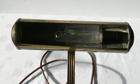 Image 1 of Lámpara de lectura, latón, art decó, totalmente funcional