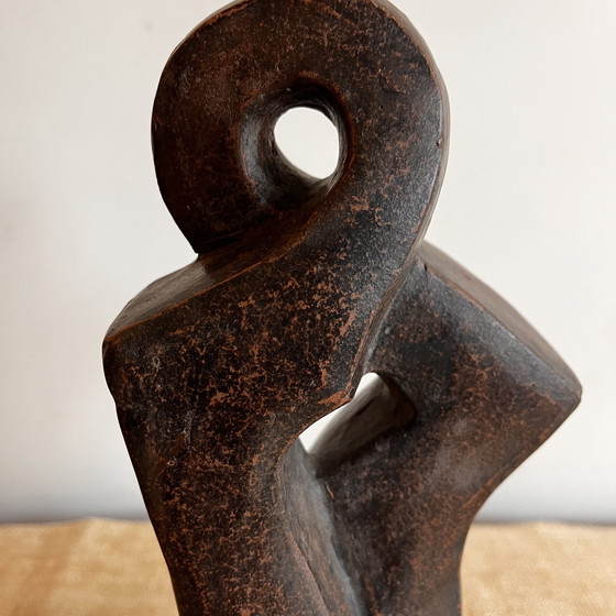 Image 1 of Abstract Ceramic sculpture THOM 80s Vintage